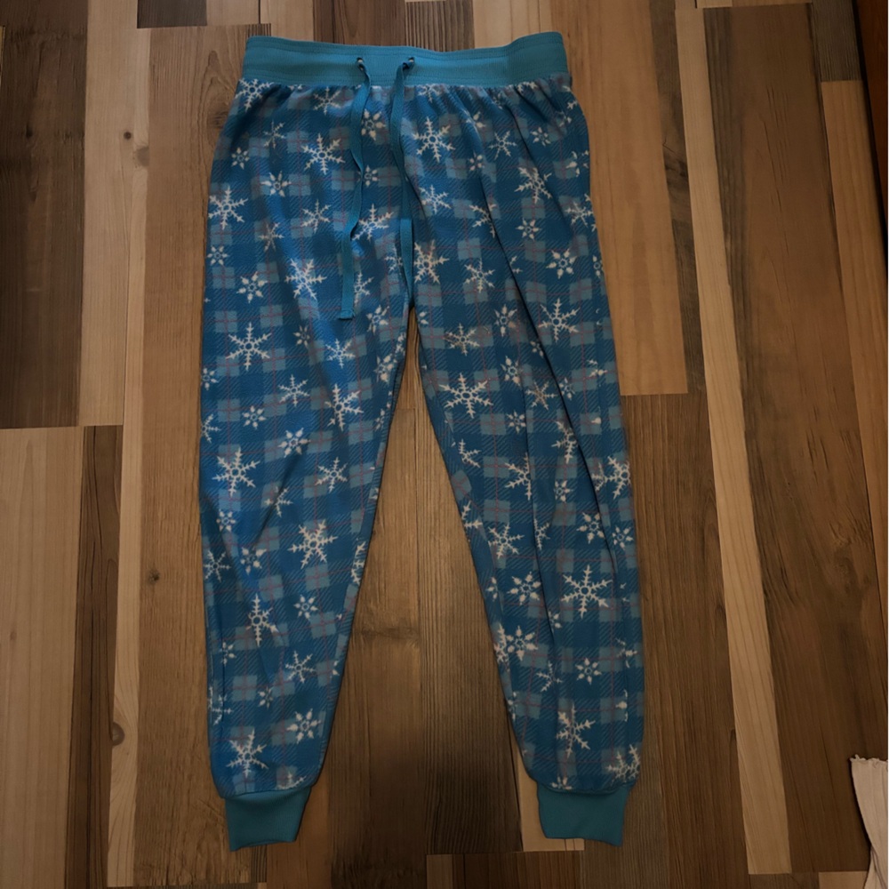 Disney Blue Snowflake Sweatpants